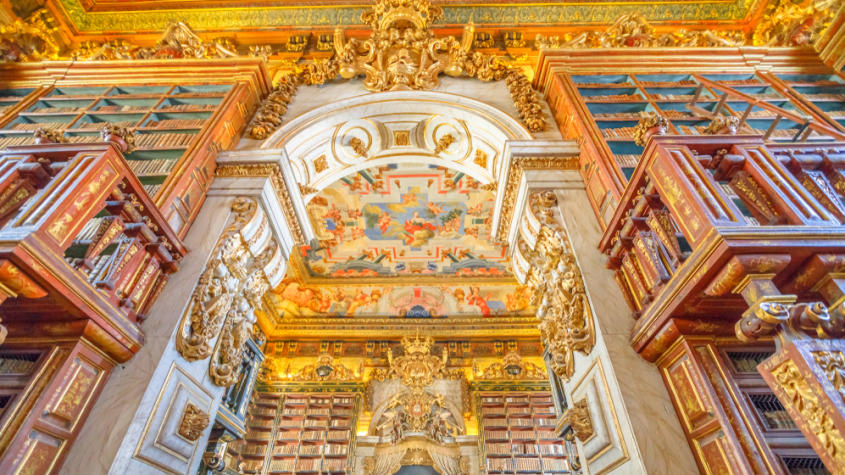 Coimbra: Université «Patrimoine Mondial» et Bibliothèque «Le plus Spectaculaire du Monde»