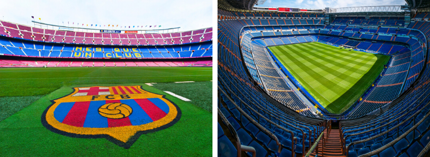 madrid vs barcelona football stadiums